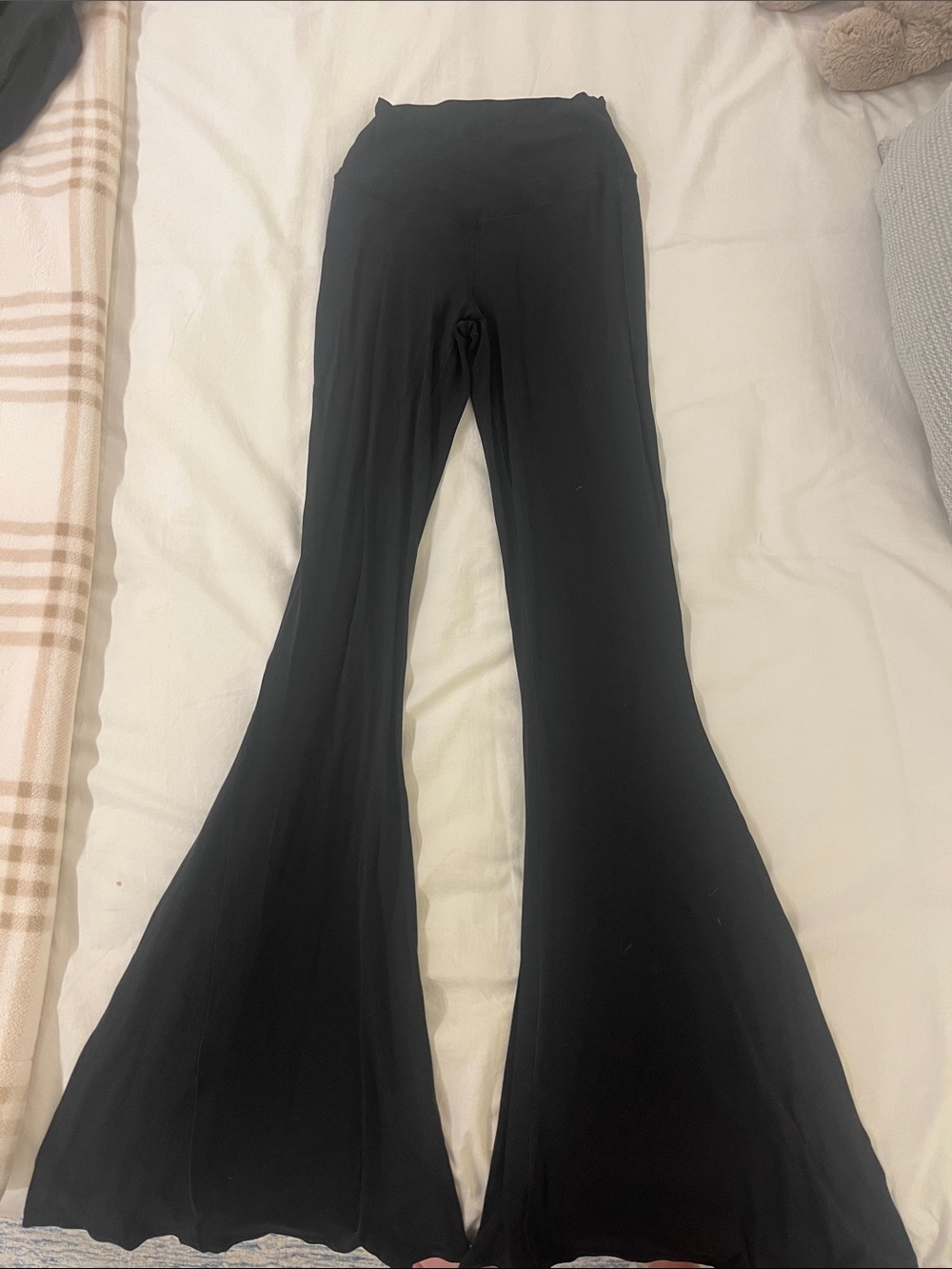 Aerie Black Super Flared Yoga Pants